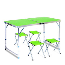 High quality low price height adjustable metal table camping party tables